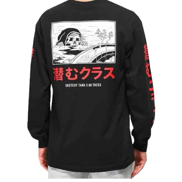 lurking class Other - LURKING CLASS SHIRT MENS MEDIUM SKETCHY TANK X MR TUCKS LONG SLEEVE